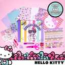 Hello Kitty All-in-One DIY , Design Your Own Scrapbook with Over 250 Essentials, Great Hello Kitty Toys for Weekend Activity, Photo & Keepsake Album for Kids Ages 5, 6, 7, 8, 9, Small, Multicolor