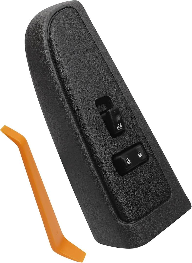 Front Passenger Window Switch with Dark Gray Bezel Compatible with 2003-2006 Chevrolet Silverado Suburban Avalanche Tahoe GMC Sierra Yukon Cadillac Escalade Replace 19115820
