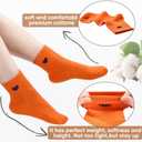 Corlap Women's Cute Cotton Crew Athletic Running Socks - Ankle High, Novelty Fun Heart Design 5-Pairs (Gift Box)