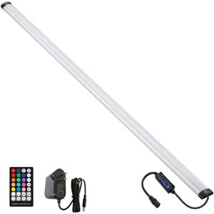Dimmable Under Cabinet Lighting, RGB LED Light Bar, RF Remote Control Lamp, Multicolor Under Counter Lights for Desk, Room, Cupboard, Hallway, Shelf, Closet (36 Inch)