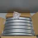 OUSHENG 4x4x1ft Round Galvanized Raised Garden Beds Outdoor, Steel Fire Pit Ring Flower Planter Large Metal Above Ground Boxes Kit for Gardening Vegetables Outside (441ft)