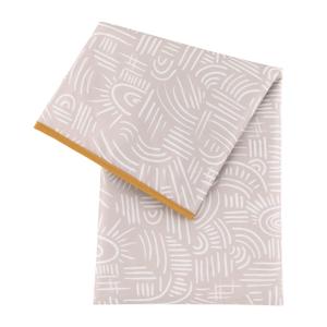 Bumkins Baby Splat Mat for Under High Chair, Babies Toddlers Eating Mess Mat, Waterproof Reusable Cloth for Arts and Crafts, Playtime Mat for Kids, Floors or Tables, Fabric 42inx42in, Desert Boho
