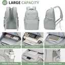 Girls Backpack, Lightweight Aesthetic Bookbag with Anti-Theft Pocket, Fit 15.6 Inch Laptop Backpack for College and Daily Use (Gray)