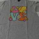 Softball Love Cute Softball Lover Women Teens Girls Kids T-Shirt, Color: Heather Grey, Large Youth