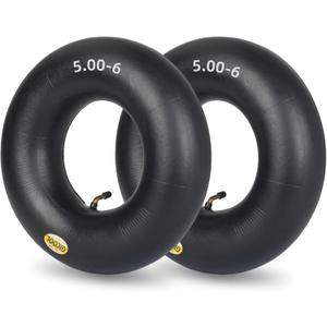 GICOOL 13x5.00-6 Inner Tube, 2 Pack with TR-87 Valve Stem, Heavy Duty, Universal Fit for Razor Dirt Quad Lawn Mowers, ATVs, Yard Tractor, Snow Blower