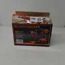 BLACK+DECKER 20V MAX Cordless Drill and Impact Driver, Power Tool Combo Kit with Battery and Charger (BD2KITCDDI)