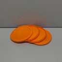 Replacement Lid for Pyrex 6" Storage Plastic Cover 4 Cup Bowl 7201-PC Orange (4-Pack)
