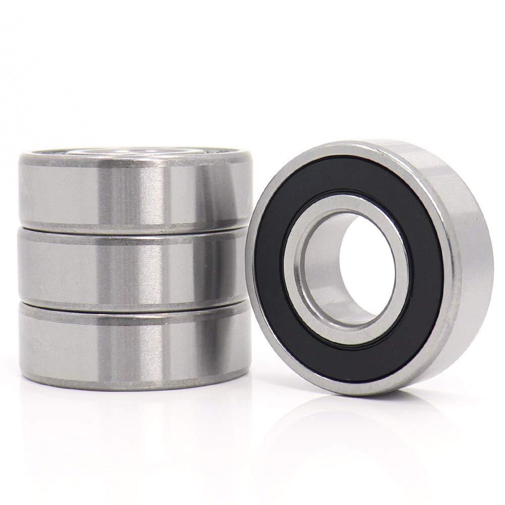 Donepart 6003-2RS Ball Bearings 17mm Bore ID, 35mm OD, 10mm Width C3 High Speed Sealed Bearings for Electric Motors, Wheel Hub, Bicycle (4 Pack)