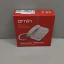 S016+ Big Button Corded Telephone with Speaker, Desk Phone Only (Off-White)