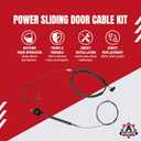 Power Sliding Door Cable Kit Replacement by AA Ignition - Compatible with Honda Vehicles - 2011, 2012, 2013, 2014, 2015, 2016, 2017, 2018, 2019, 2020 Odyssey - Replaces 72546-TK8-A01, 72546TK8A01