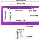 X AUTOHAUX 2pcs Aluminum Alloy License Plate Frame Cover 2 Hole for Car Front Rear License Plate Holder with Screws Caps Purple Plate Mounting