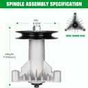 LT 1000 Mower Deck kit fit for Husqvarna Craftsman 42" YTH1842 LT2000(Only 3 Bolts),Spindle 130794 582922301, Blades 134149, Pulley 173436, 95 1/2" Belt 144959
