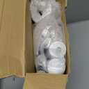 Geelin 47 Inch Christmas Wooden Stocking Holder Stand Freestanding Christmas Stocking Stand Rack with 7 Hooks with Red Ribbon for Xmas Living Bedroom Room