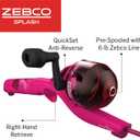 Zebco Youth Floating Spincast Reel and Fishing Rod Combo, Pre-Spooled with 6-Pound Cajun Line