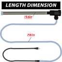 Immersion Water Heater 3500W 240V Portable Hot Tub & Pool Submersible Electric Water Heater with Temp Control & WiFi Timer for Bathtub, Baptismal Pool, Spa, Above-Ground Pool and Baptistry
