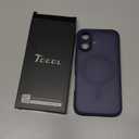 TOCOL Magnetic for 16 Blue Case, Upgraded Full Camera Protection, Compatible with Magsafe, Drop Protection, Translucent Matte Back Bumper Phone Cover 6.1Inch（Blue）