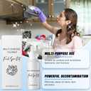 Cuoct 2Pcs R & W Multi Purpose Cleaner, Multi Purpose Cleaner,All-purpose Rinse-free Cleaning Spray,Multipurpose Bathroom Foam Cleaner