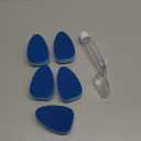 Dishwand Refills Soap Control Handle,6 Heavy Duty Dish Wand Sponge Heads,Non Scratch Scrubbers Replacement Refill Brush Dispenser,Dishwashing Scrub for Sink Stick Kits Dishwasher Cleaning Tool (Blue)