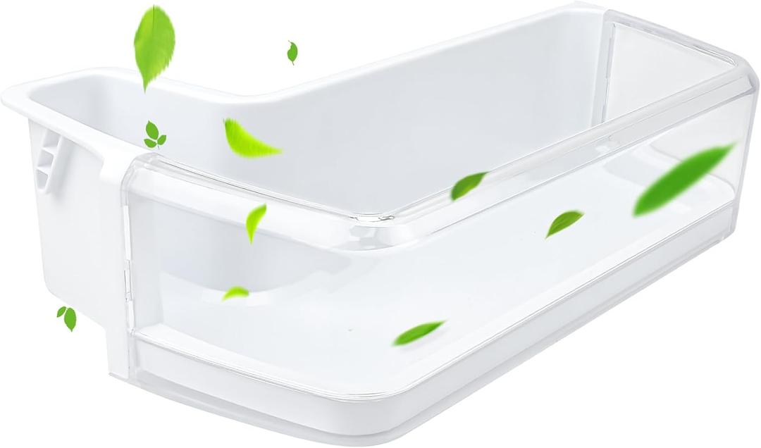 Upgraded DA97-11483A Refrigerator Door Bin Compatible with Samsung Refrigerator Left Lower Door Shelf RFG297HDRS, RFG298HDRS, RFG297HDBP, RFG297HDWP, RFG29PHDRS etc, Replace PS4176339 Door Shelf Bin