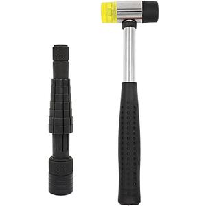 Ring Stretcher Finger Wedding Band Sizers- Dual Head Plastic and Rubber Hammer Metal Mallet for Jewelers