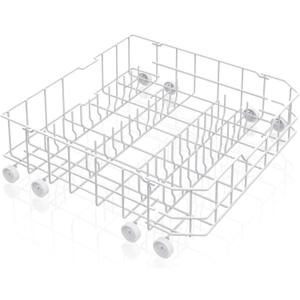 Upgraded WD28X10384 WD28X10309 Dishwasher Lower Rack Compatible with GE Dishwasher Rack Replacement Parts,WD28X10166 WD28X10165 General Electric Dishwasher Parts Bottom Rack GLD4560V00SS with Wheels (22.2in x 21.3in x 7.3in WD28X10384 GE Rack)