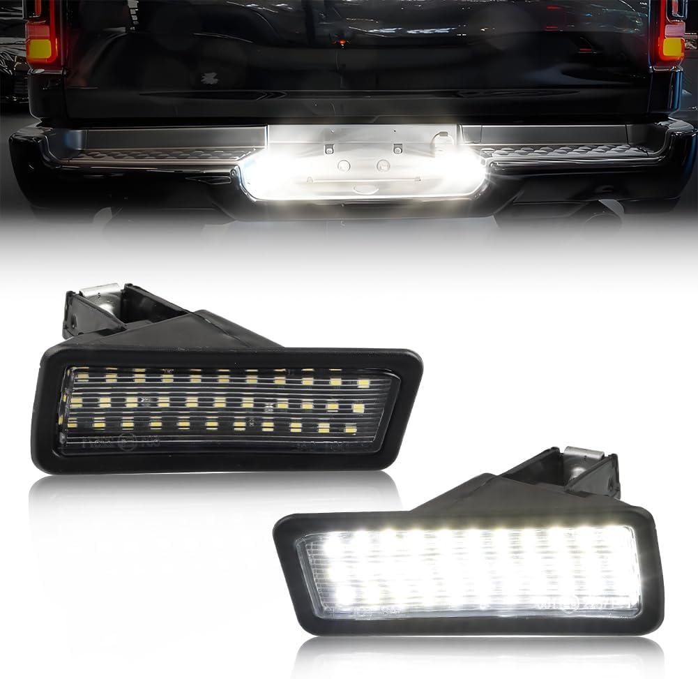 2 PCS LED License Plate Lights Compatible with Dodge RAM 1500 2019 2020 2021 2022 (NOT Compatible with Classic Models), [CAN-bus Error-Free Design] Rear Bumper Tag Lamps