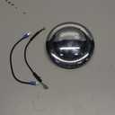 Chrome Aluminum Smooth Horn Button For GM 1967-1994 9 Holes Steering Wheel
