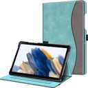 Fintie Case for Samsung Galaxy Tab A8 10.5 Inch 2022 Model (SM-X200/X205/X207), Multi-Angle Viewing Smart Stand Back Cover with Pocket Auto Wake/Sleep, Turquoise