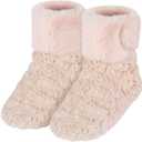Microwavable Foot Booties for Discomfort Reduction, Feet Warmers for Reduce Aching, Heated Warmer Boots, Heating Pad for Cold Day to Soothing Fatigue, Warming Boot for Women & Men, S/M