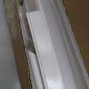 1 Set Peel and Stick Door Moulding Trim Kit Premade Wall Moulding Panels Flexible Self Adhesive 3D Wainscoting Panels for Mirror Window Frame Decor (Top 24"x36" and Bottom 24"x24")