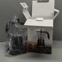 Cuban Coffee Maker, 6 or 3cup Electric Espresso Coffee Maker, Portable Cafeteras Electricas Modernas, Electric Moka Pot with Detachable Base & Overheat Protection, Coffee Gift for Home Travel (Black)