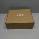 IDIFU IN3 Ankle Boots for Women Square Toe Short Heeled Booties GoGo Chunky Block Heel Dress Boots Comfortable Fashion Cute Fall Booties (8.5, Black Pu)