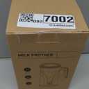 Milk Frother, 4-in-1 Milk Frother and Steamer, 10.1oz/300ml Automatic Hot and Cold Foam Maker and Milk Warmer, Electric Milk Frother for Coffee, Latte, Cappuccino, Matcha(Black)