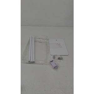 Adjustable Tablet Floor Stand Universal Rotatable Metal Tablet Holder Phone Stand Compatible White 
