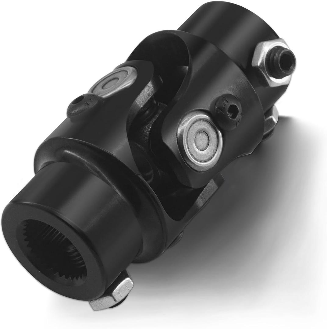 3/4-30 Spline X 3/4" DD Black Steering Universal Joint Single U Joint Shaft