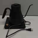 Electric Kettles, INTASTING Gooseneck Electric Kettle, ±1℉ Temperature Control, Wooden Accents, Stainless Steel Inner, Quick Heating, for Pour Over Coffee, Brew Tea, Boil Hot Water, 0.9L Black