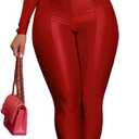 acelyn 2 Piece Outfits for Women Sexy Off Shoulder Tops Bodycon Flared Pant Sets Club Outfits Tracksuit (Red, M)