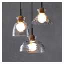 E27 Chandelier Modern Hammered Glass Pendant Light Study Room Ceiling Light Fixture,chandeliers, jq-842 (27cm)