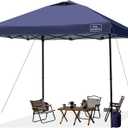 KAMPKEEPER 10x10 Pop Up Commercial Canopy Tent - Waterproof & Portable Outdoor Shade with Adjustable Legs, Air Vent, Carry Bag & Sandbags(Navy Blue)
