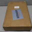 Aubeco Chip Rack Display Stand, 5 Tiers 60 Adjustable Clips Chip Holder, 360°Rotating Wooden Base Snack Organizer for Concession Stand, Retail, Countertop, Party, with Message Board