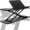 Treadmill Desk,2 in-1 Universal Monitor Stand for Desk Attachment for Treadmill Office Desk,4-Levels Angle Adjustable and Height Adjustable Workstation Holder,Black