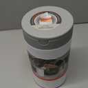 Spectrum Disinfecting Wipes Container Large White Refillable Stainless Steel Wipe Holder for Bathroom Kitchen, Classroom, Reuseable Push Button Wet Wipe Dispenser for Disinfect Cleaning Countertop