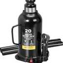 Torin 20 Ton (40,000 LBs) Capacity Hydraulic Welded Heavy Duty Bottle Jack, AT92003BB , Black