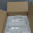 Hsei 2 Sets Glass Pitcher with Lid, 50 oz / 1500 ml Water Carafe with Handles Hot Cold Beverage Water Jar Glass Jug for Tea Juice Milk Coffee Iced Beverage (Glass Lid)