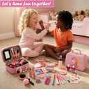 For Ideahome Washable Kids Makeup Girl Toys - Real Make Up Set for Toddler Little Girls Princess, Christmas Birthday Gift for Girls 4-12 Year Old, Small