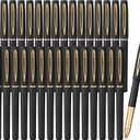 30 Pcs Gel Pens Black Fine Point Smooth Writing Pens, Gel Ink Rollerball Pens 0.7mm for Office for School, Back to School Supplies