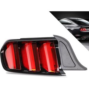 LED Tail Lights OE Style Compatible With 2015-2020 Ford Mustang Rear Light Taillights Left Driver Side Replace FO2800238 FR3Z13405GCP