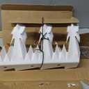 Heavy Duty Metal Fence Spikes-Anti Climb Security Spikes for Fence and Wall-Intruder and Animal Deterrent (White, 74 inches)