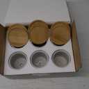 Cindeer 12 Pack Small Succulent Plants Pots 3 Inch Ceramic Flower Planter Pot and Bamboo Tray with Drainage Hole for Succulents Cactus Indoor Garden Decorations, Plant Not Included(White) 6 Packs