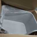 Extra Large Litter Box with High Sides 25.27" Lx17.83 Wx13.11 H,Anti-Splashing,Tool-Free Assembly,Multi Kitty Cat Litter Box,Jumbo (Grey)
